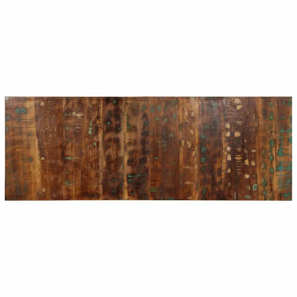 vidaXL Hoofdbord 140 cm massief gerecycled hout meerkleurig