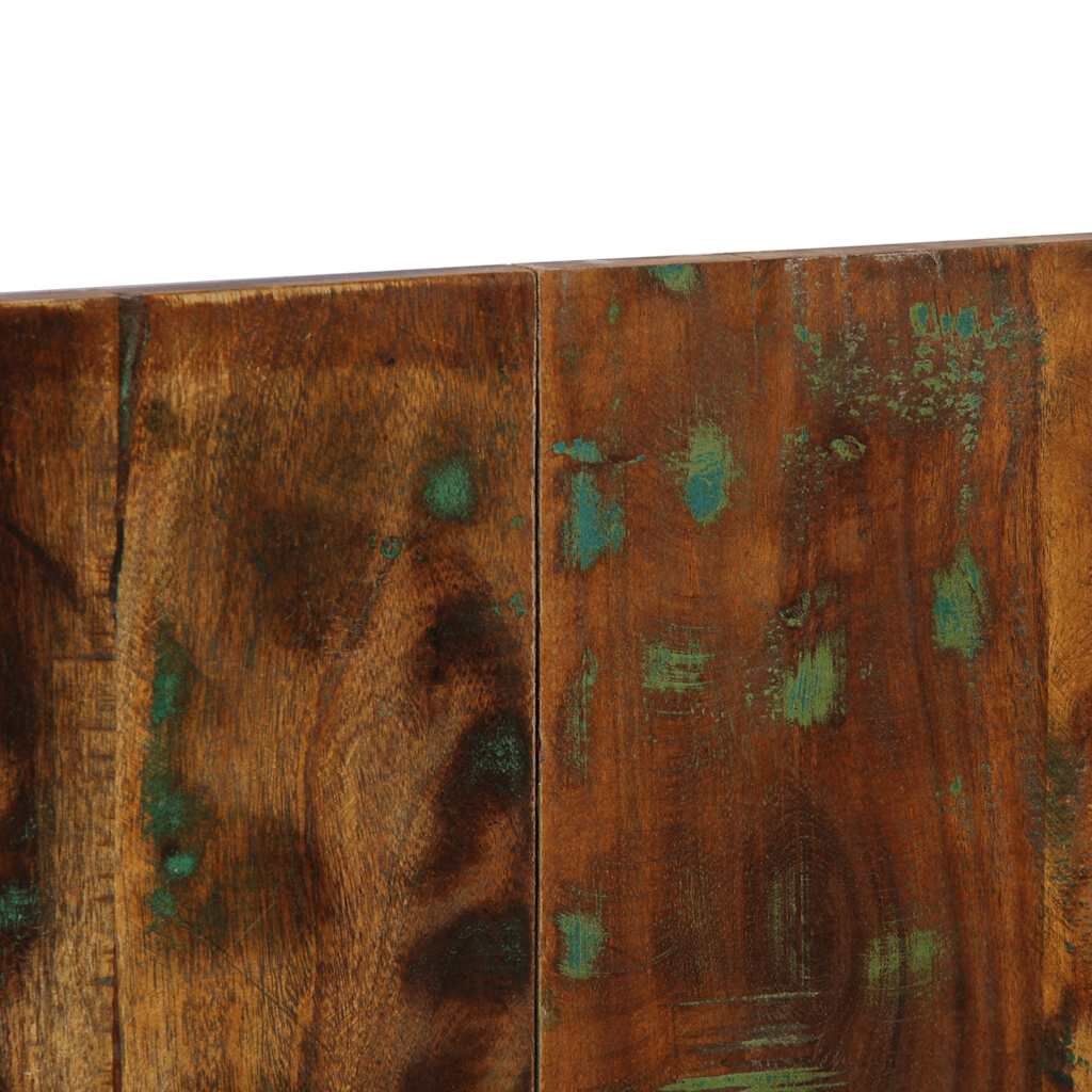 vidaXL Hoofdbord 140 cm massief gerecycled hout meerkleurig