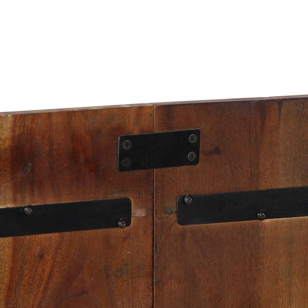 vidaXL Hoofdbord 140 cm massief gerecycled hout meerkleurig