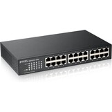 Zyxel GS1100-24E 24-Poorts Gigabit Ethernet Unmanaged Switch met 2 SFP Poorten