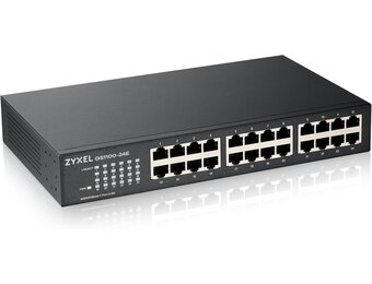 Zyxel GS1100-24E 24-Poorts Gigabit Ethernet Unmanaged Switch met 2 SFP Poorten