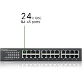 Zyxel GS1100-24E 24-Poorts Gigabit Ethernet Unmanaged Switch met 2 SFP Poorten