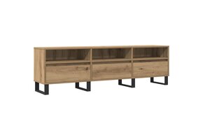 TV-meubel 150x30x44,5cm Hout Artisanaal Eiken - 54% Korting!