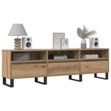 vidaXL Tv-meubel 150x30x44,5 cm bewerkt hout artisanaal eikenkleur