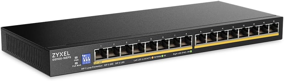Zyxel GS1100-24E 24-Poorts Gigabit Ethernet Unmanaged Switch met 2 SFP Poorten
