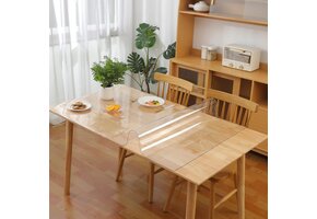 Kristalheldere PVC Tafelbeschermer 2mm 60x100cm - 70% Korting!