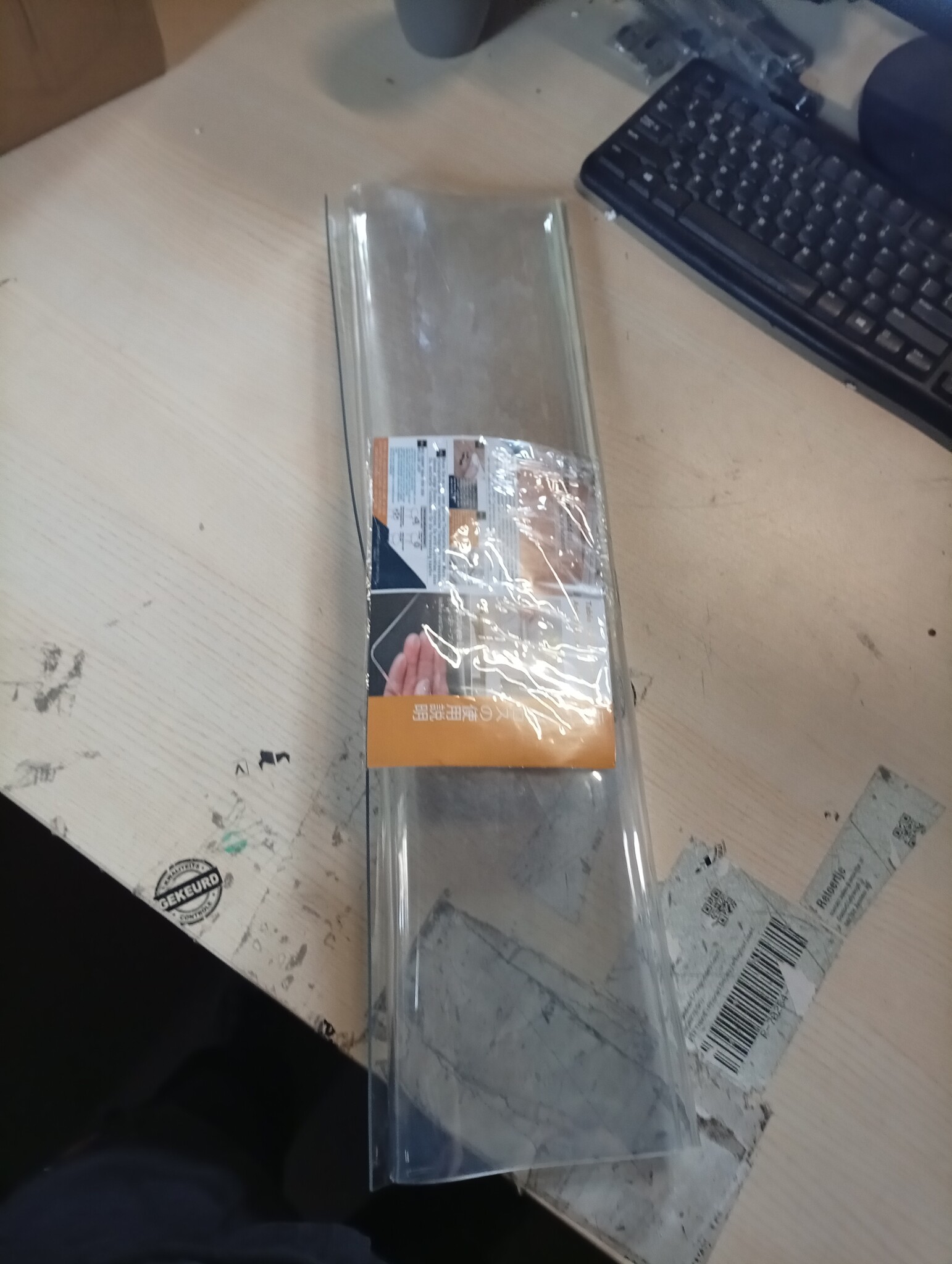 Kristalheldere PVC Tafelbeschermer 2mm 60x100cm - 70% Korting!