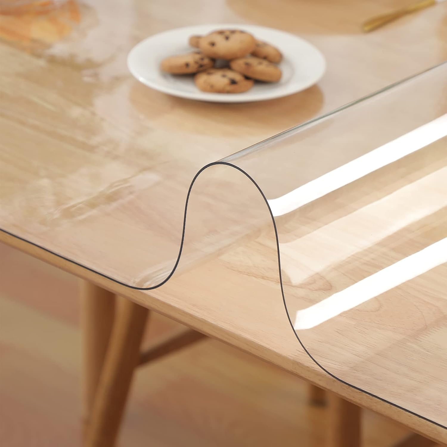 Kristalheldere PVC Tafelbeschermer 2mm 60x100cm - 70% Korting!