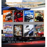 DuLingKer PC Stuur met Pedalen en Versnellingen, 270° Gaming Stuur voor PC/PS4/Switch/PS3/Xbox One/Xbox 360/Android TV, Racestuur met Schakelpeddels, Vibratiefeedback Zwart