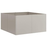 vidaXL Plantenbak roestig 80x80x40 cm weervast staal