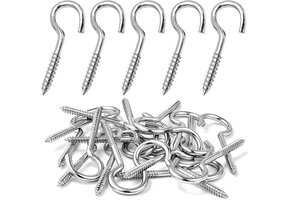 RVS Schroefhaken M3-40mm (10 stuks) - 26% Korting!