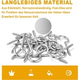 RVS Schroefhaken M3-40mm (10 stuks) - 26% Korting!