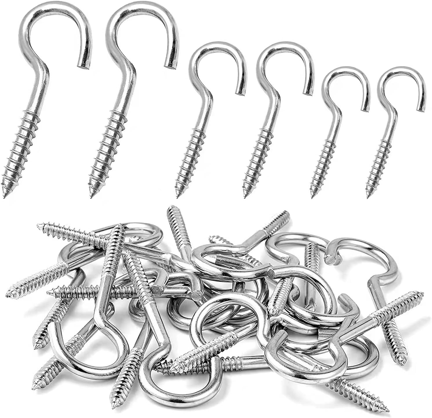 RVS Schroefhaken M3-40mm (10 stuks) - 26% Korting!