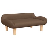Bruine Kinderbank Stof 70x40x24 cm - 34% Korting!