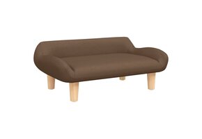 Kinderbank Stof Bruin - 70x40x24 cm - 51% Korting