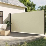 Uittrekbaar Windscherm 200x600 cm Crème - 34% Korting