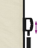 Uittrekbaar Windscherm 200x600 cm Crème - 34% Korting