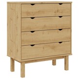 Ladekast OTTA 76,5x39,5x90 cm Massief Grenenhout - 35% Korting!