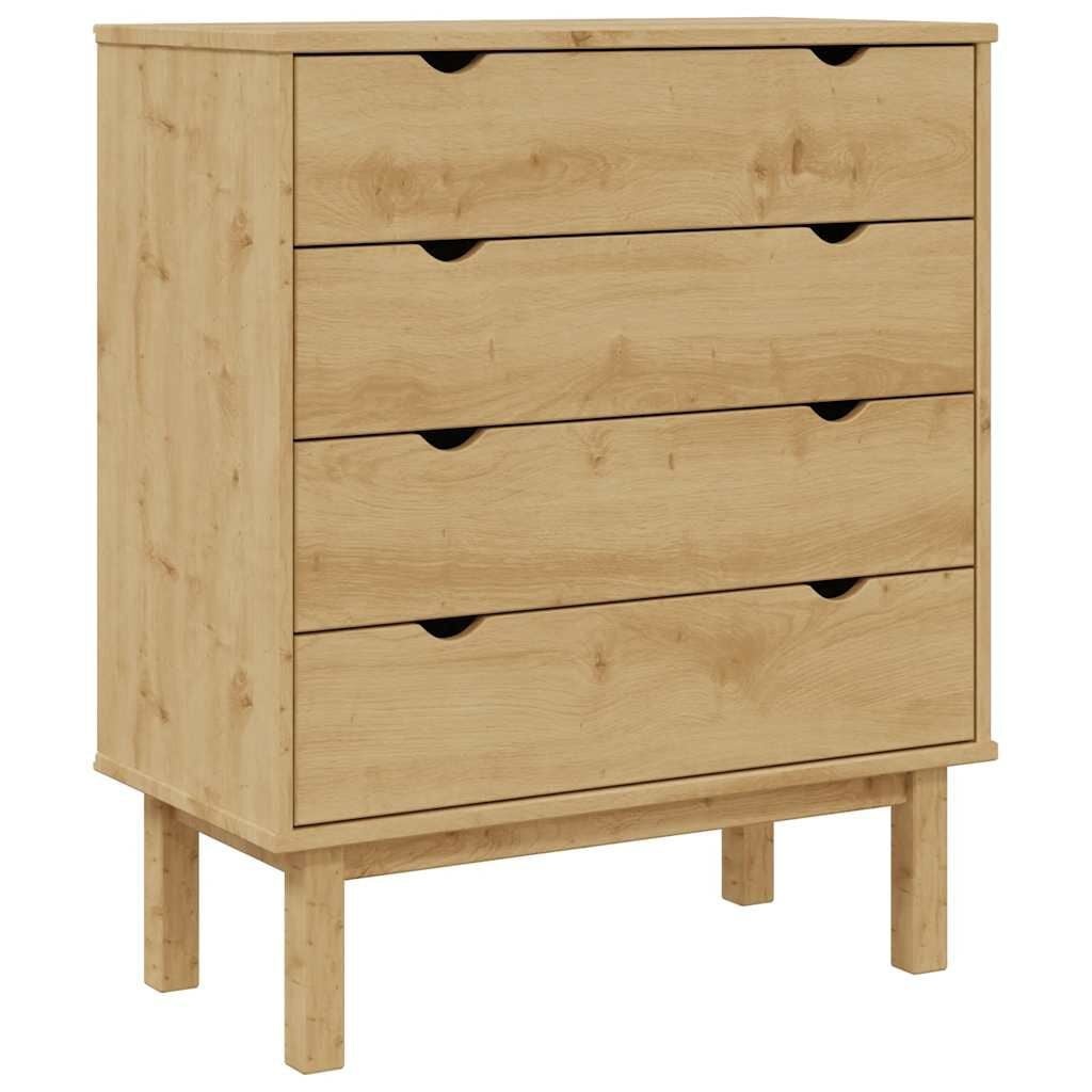 Ladekast OTTA 76,5x39,5x90 cm Massief Grenenhout - 35% Korting!