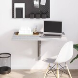 Opvouwbare Wandtafel 100x60x56 cm - Bewerkt Hout Grijs Sonoma (42% Korting)