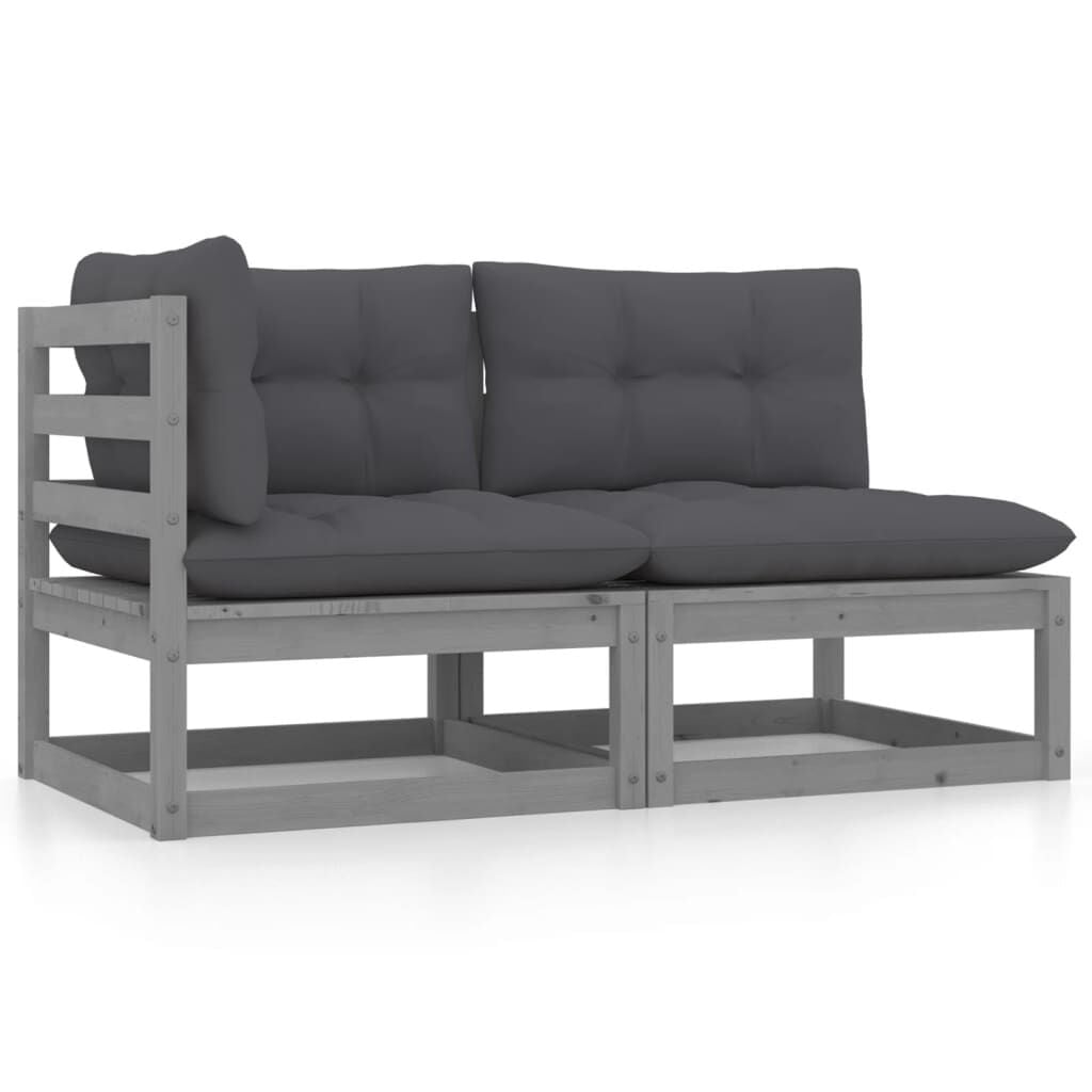 VidaXL Loungeset Grenenhout & Kussens (54% Korting)