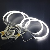 AUTOXBERT Angel Eyes Halo Ring Set voor BMW E46 E36 E38 E39 - 12V 6000K Hoge Helderheid Wit