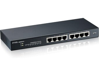 8-Poorts Smart Managed Gigabit Switch - Fanless, 34% Korting!
