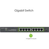 8-Poorts Smart Managed Gigabit Switch - Fanless, 34% Korting!