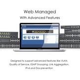8-Poorts Smart Managed Gigabit Switch - Fanless, 34% Korting!