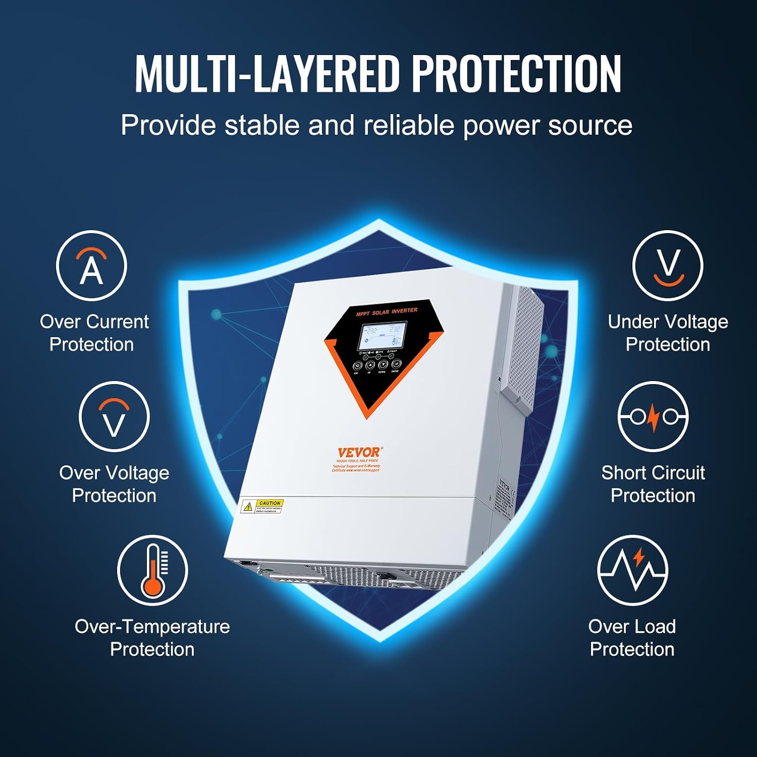 Hybride Omvormer Zonne-energie Off-grid 3500W - 35% Korting
