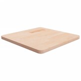 VidaXL Tafelblad Eikenhout Vierkant 50x50cm Onbehandeld - 34% Korting