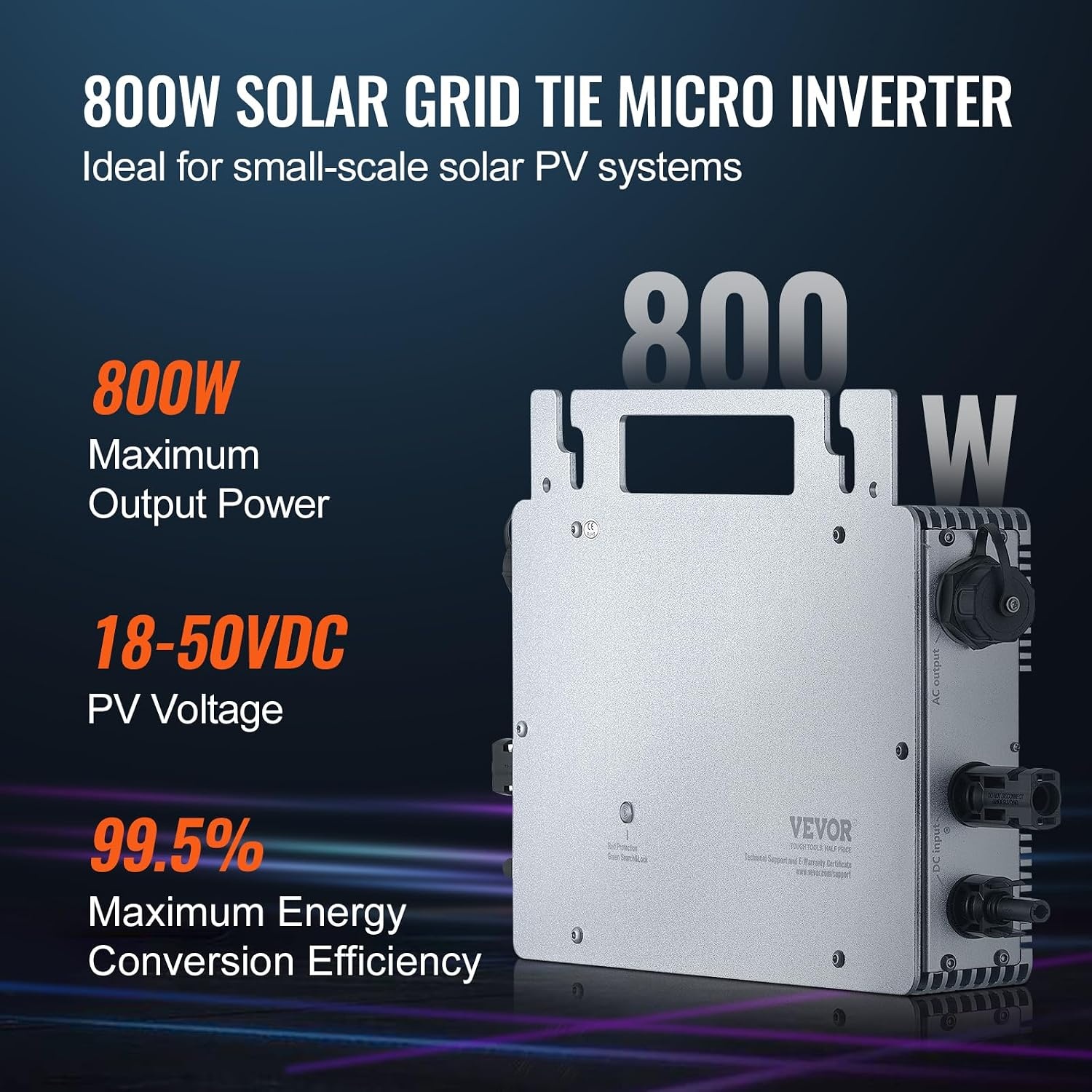800W Micro-omvormer Netgekoppeld - IP67 - 35% Korting