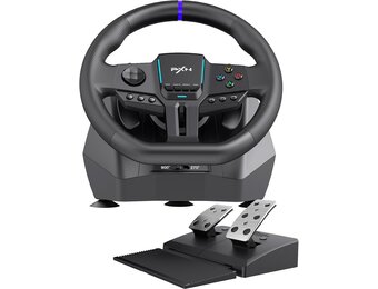Gaming Racestuur met Hall-Pedalen | 34% Korting