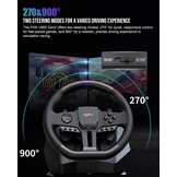 Gaming Racestuur met Hall-Pedalen | 34% Korting