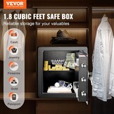 Digitale Meubelkluis 51L met Alarm & Pincode - 30% Korting