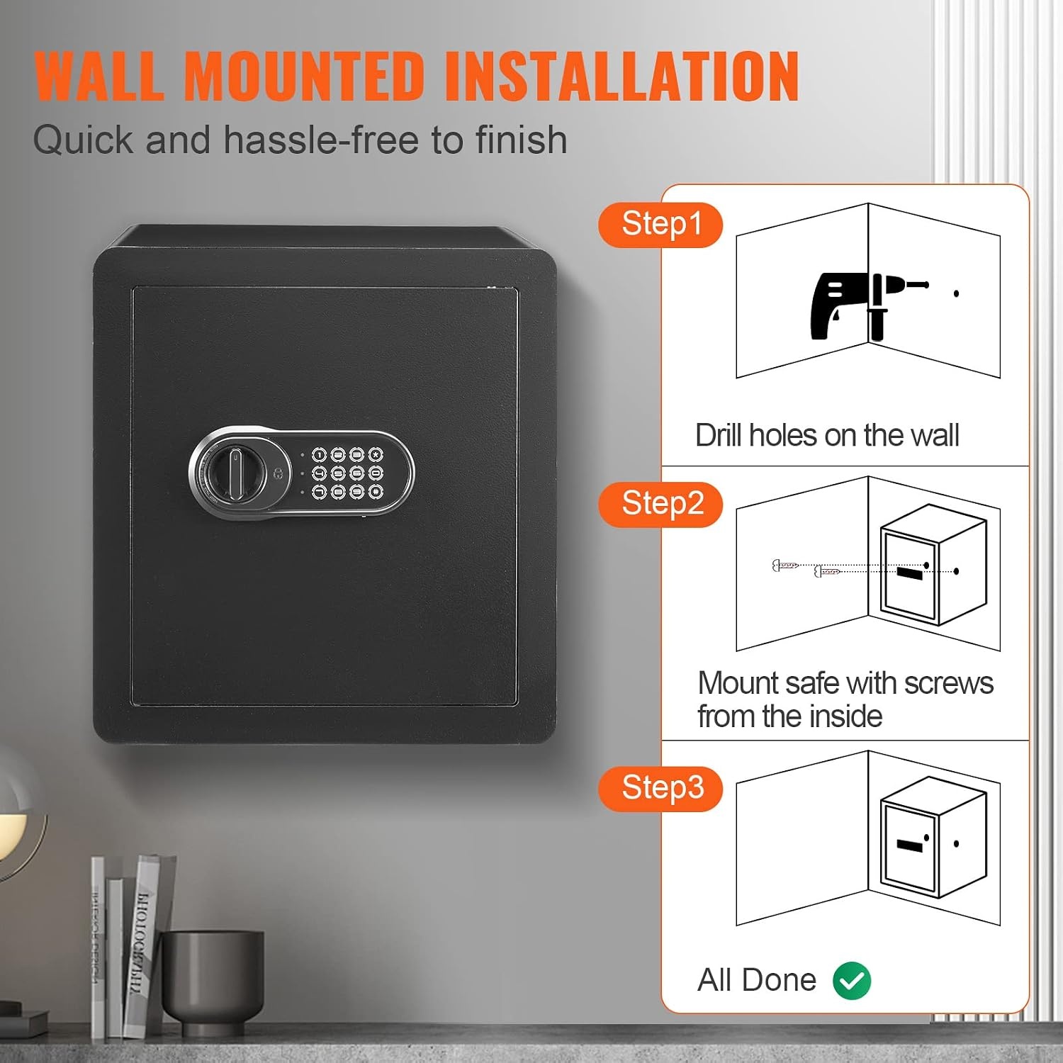 Digitale Meubelkluis 51L met Alarm & Pincode - 30% Korting