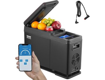 Draagbare Autokoelbox 8L: -20°C tot 20°C | 12/24V DC, 100-240V AC | Camping & Auto