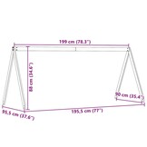 Kinderbedhuisje Grenenhout 199x95,5x88 cm - 33% Korting!