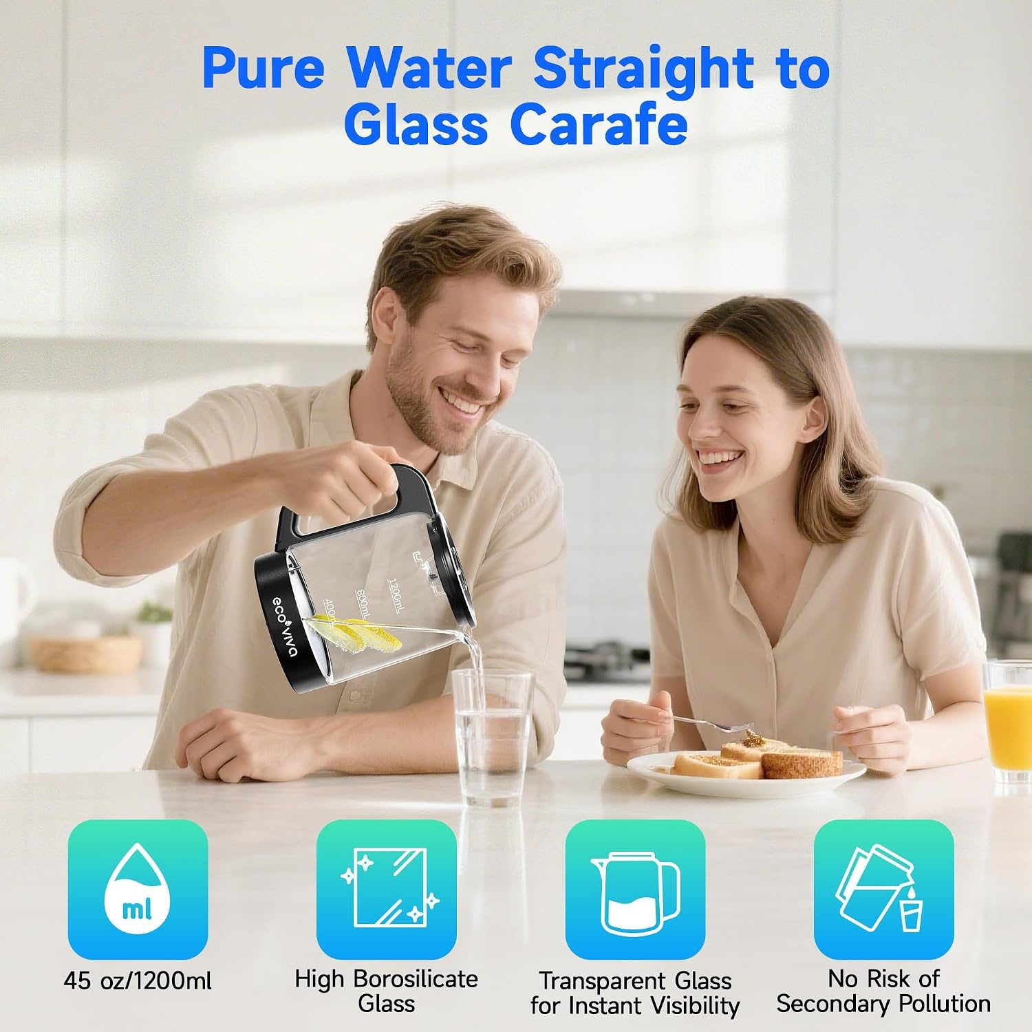 Draagbaar Aanrecht Waterfilter met Omgekeerde Osmose & TDS Display - 55% Korting!