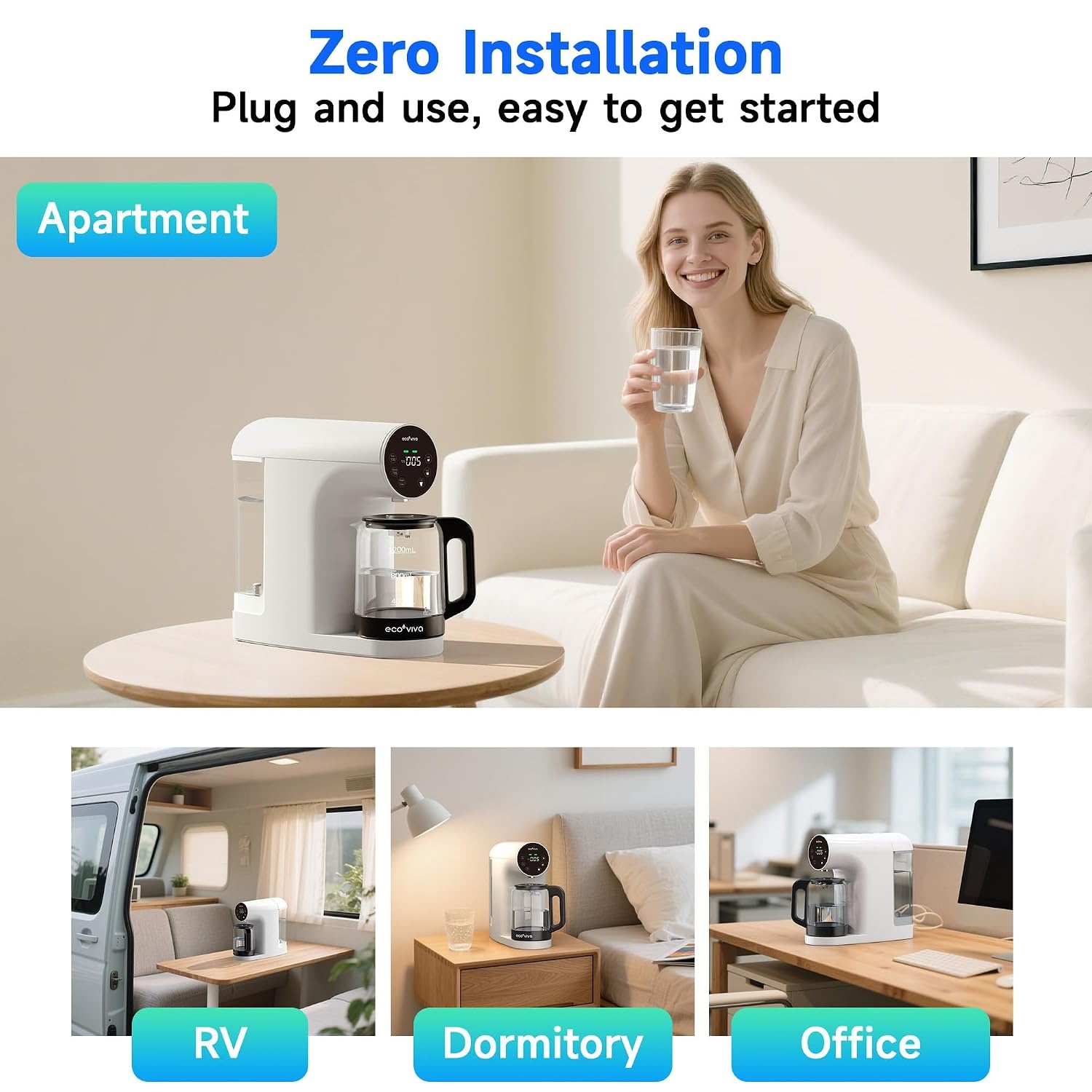 Draagbaar Aanrecht Waterfilter met Omgekeerde Osmose & TDS Display - 55% Korting!