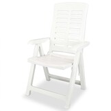 vidaXL Tuinstoelen (2x) Kunststof Wit - 35% Korting