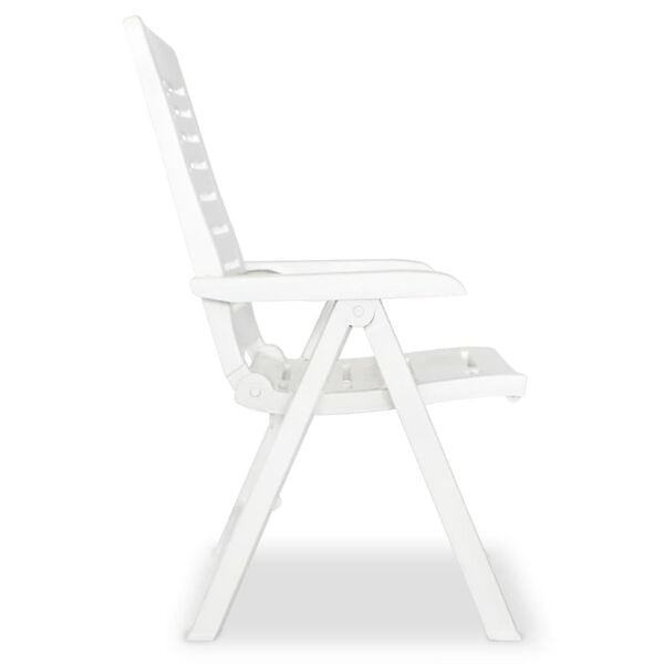 vidaXL Tuinstoelen (2x) Kunststof Wit - 35% Korting