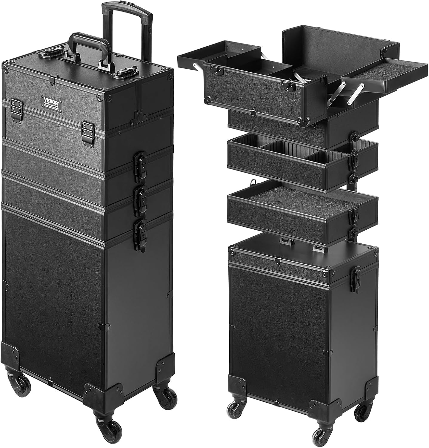 Make-upkoffer 5-in-1 Zwart - 34% Korting