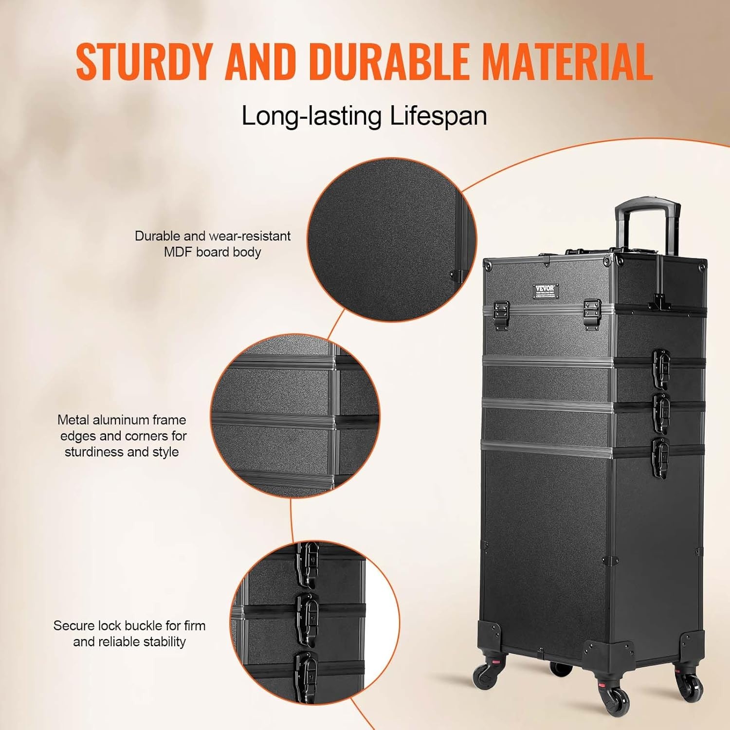 Make-upkoffer 5-in-1 Zwart - 34% Korting