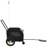 vidaXL Fietskar voor Huisdieren Grijs/Zwart - 34% Korting
