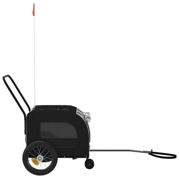 vidaXL Fietskar voor Huisdieren Grijs/Zwart - 34% Korting