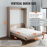 Ruimtebesparend Wandbed Mechanisme Zwart Koolstofstaal 58% Korting