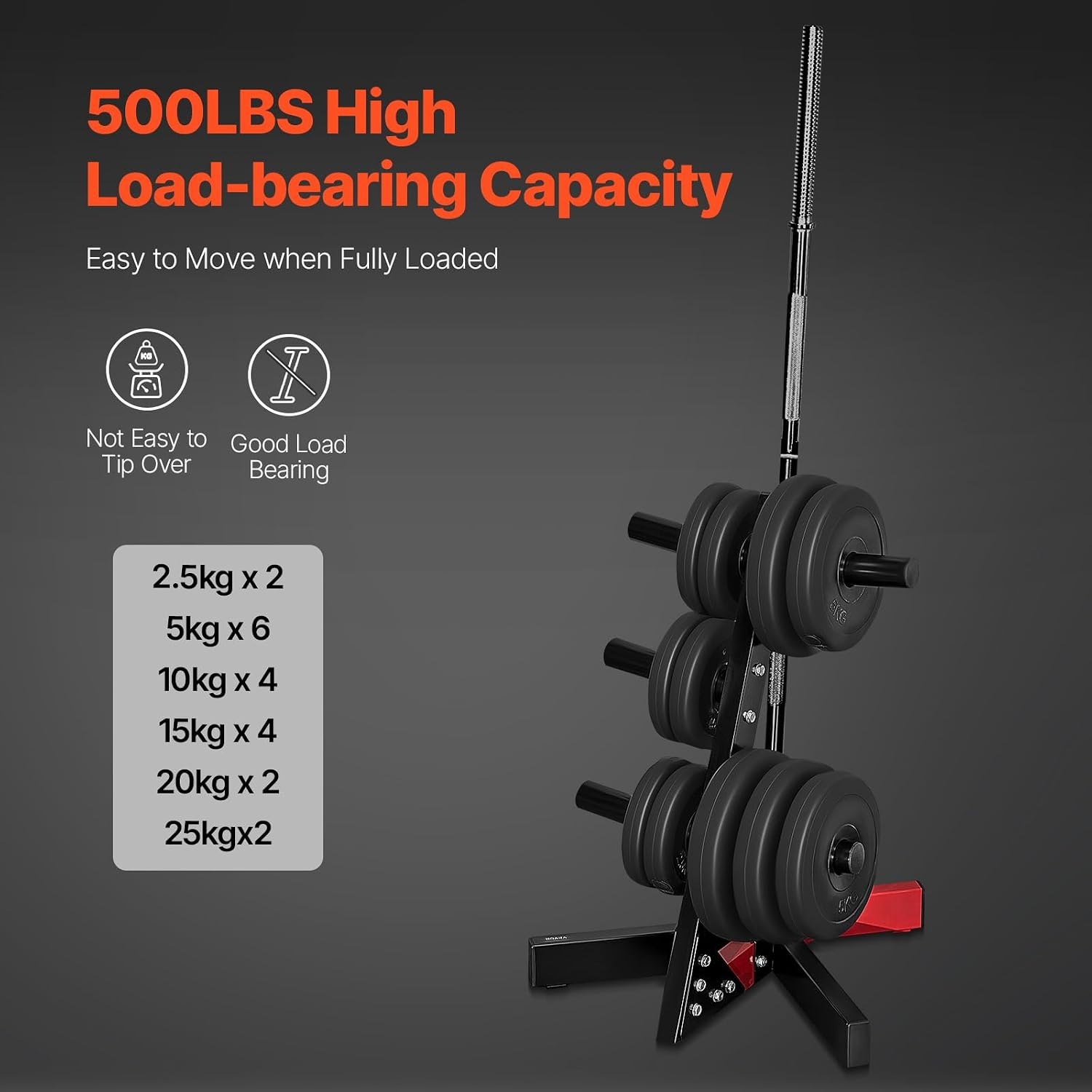 L-Frame Halterschijfstandaard (227 kg) - 58% Korting!