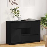 Zwart Dressoir met Lade - 65.5x30x100cm - 35% Korting