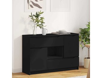 Zwart Dressoir met Lade - 65.5x30x100cm - 35% Korting
